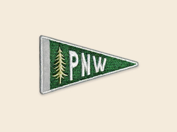 PNW Felt Iron-On Pennant Patch