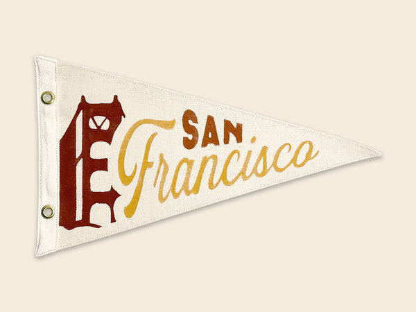 San Francisco Golden Gate Bridge Canvas Pennant