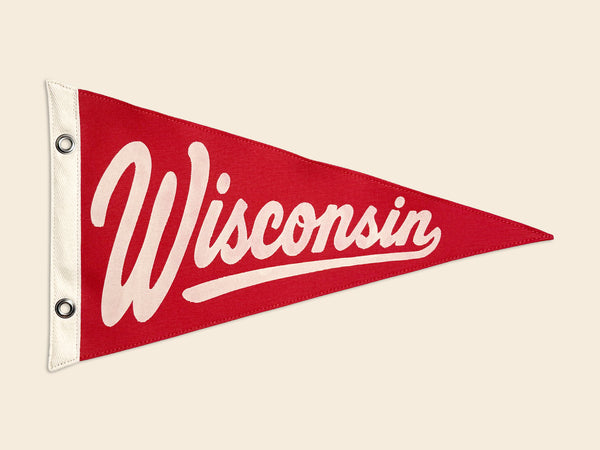 Wisconsin Vintage-Inspired Pennant
