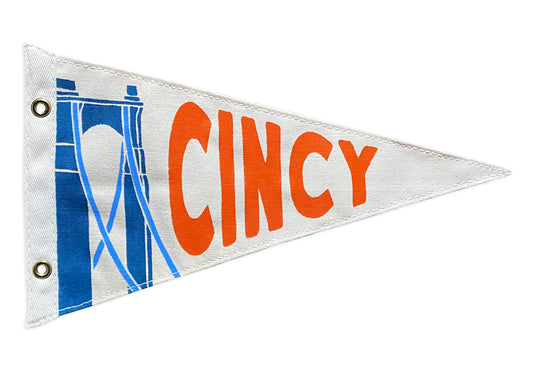 Cincy Roebling Bridge Pennant
