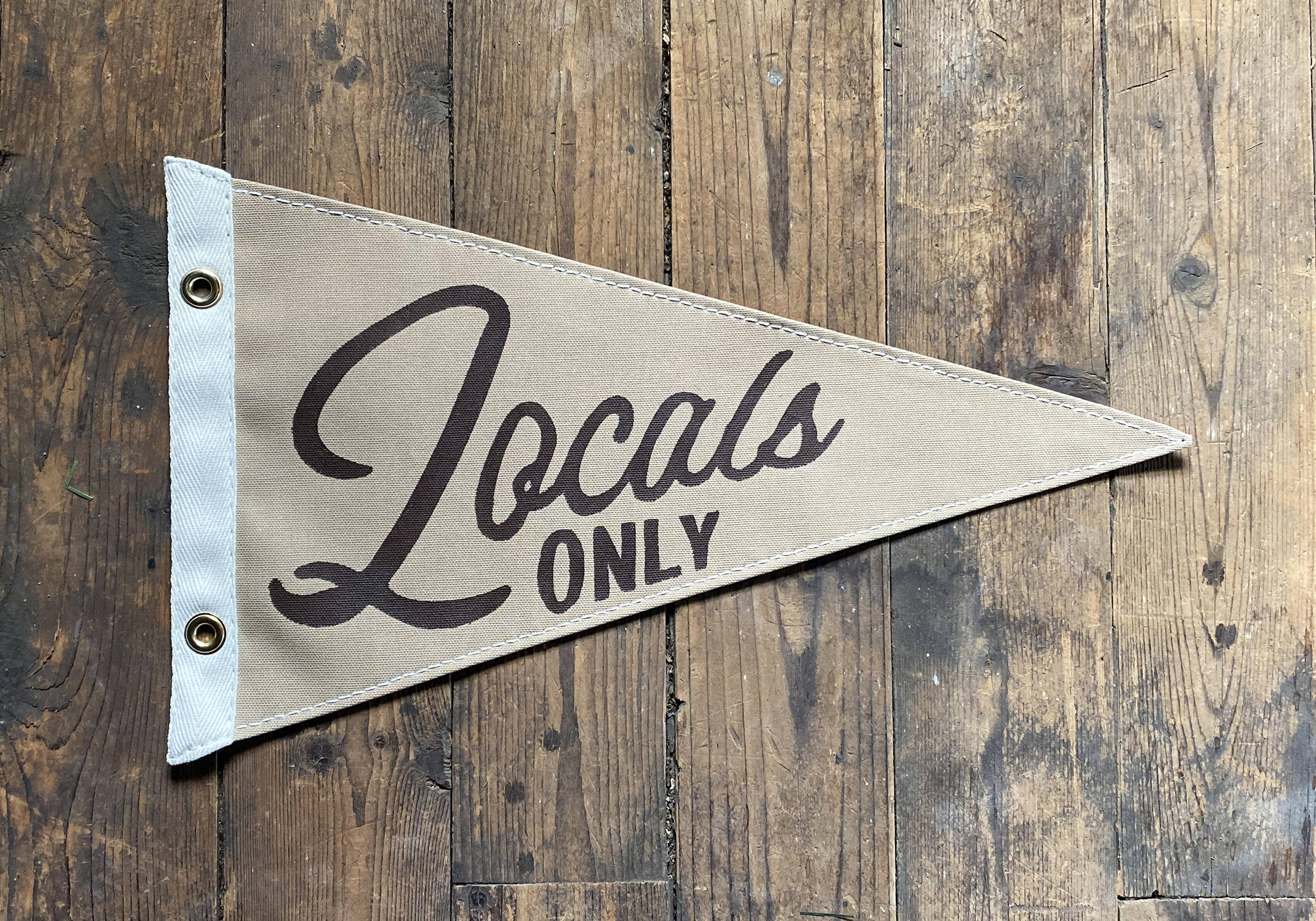 Locals Only Surf-Inspired Pennant