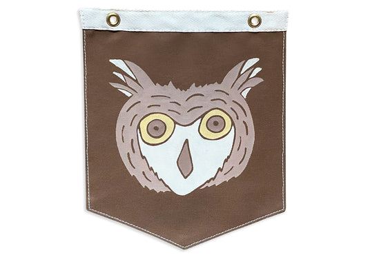 Owl Print Camp Flag